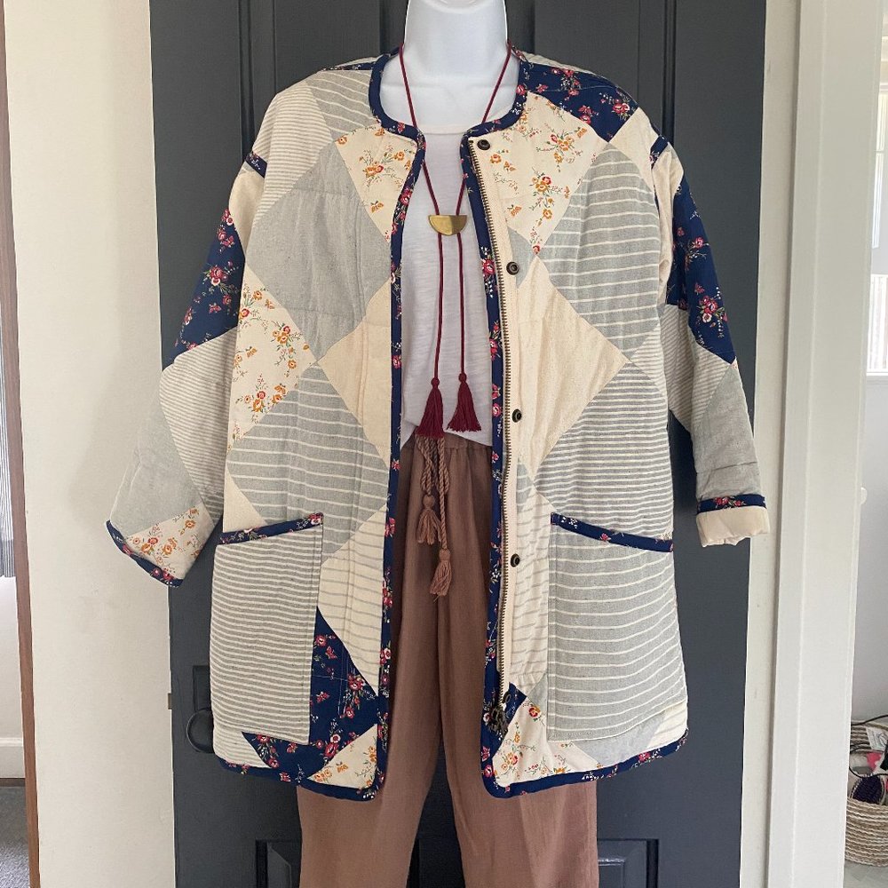 Limited edition Madewell patchwork coat